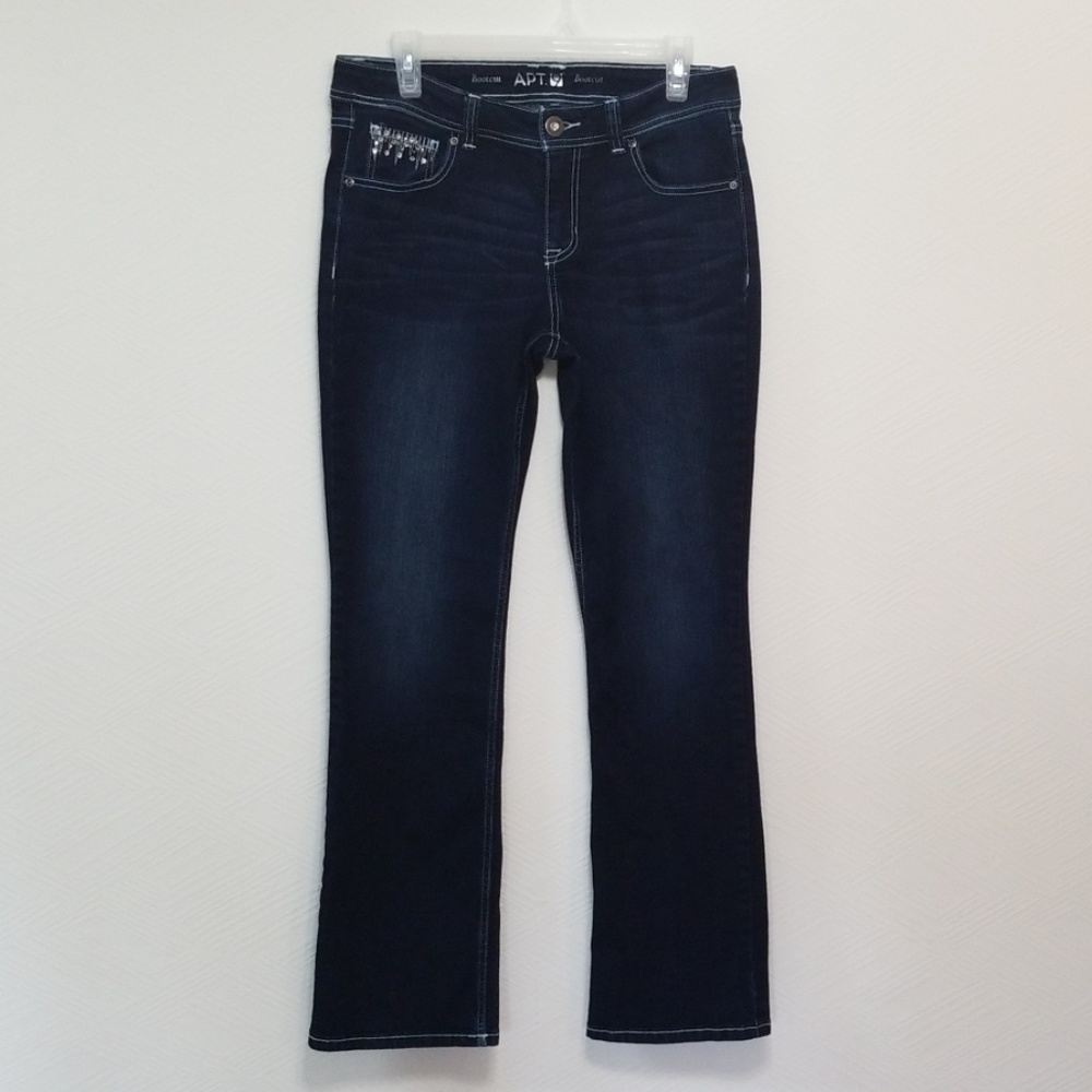 Rhinestone Blue Jeans Size 10 Bootcut